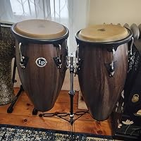 パール　Pearl 木製コンガ ブラック　黒　2個セット　美品 Pearl Professional Congos set Black | Reverb