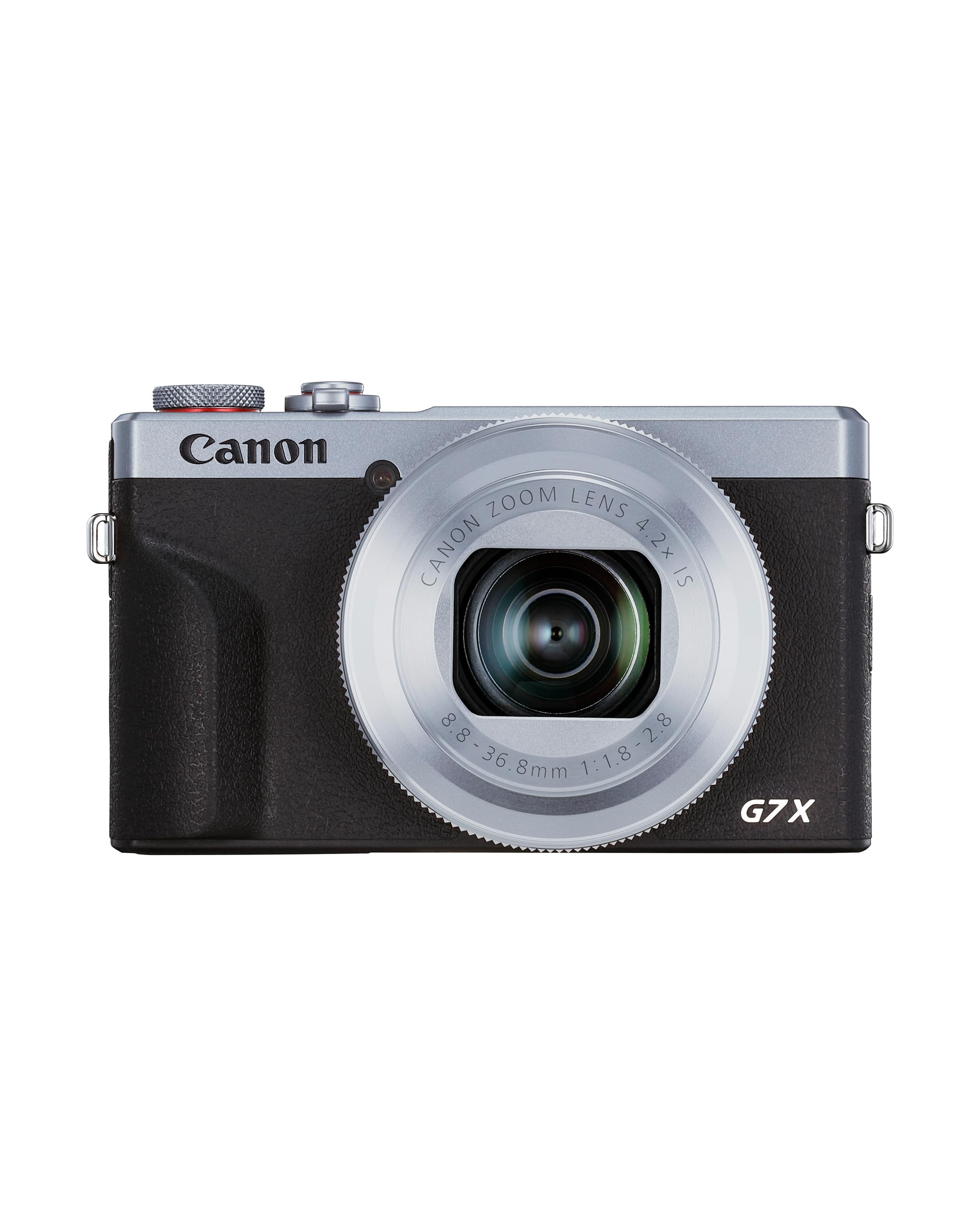 Canon PowerShot G7 X Mark III Compact Digital Camera (Silver) - 20.1 MP, 4K Video, 120p Full HD - Tilt-Up Touch Screen - 24mm, 4.2x Zoom Lens - Mic Input - Bluetooth, Wi-Fi, & USB-C Connectivity