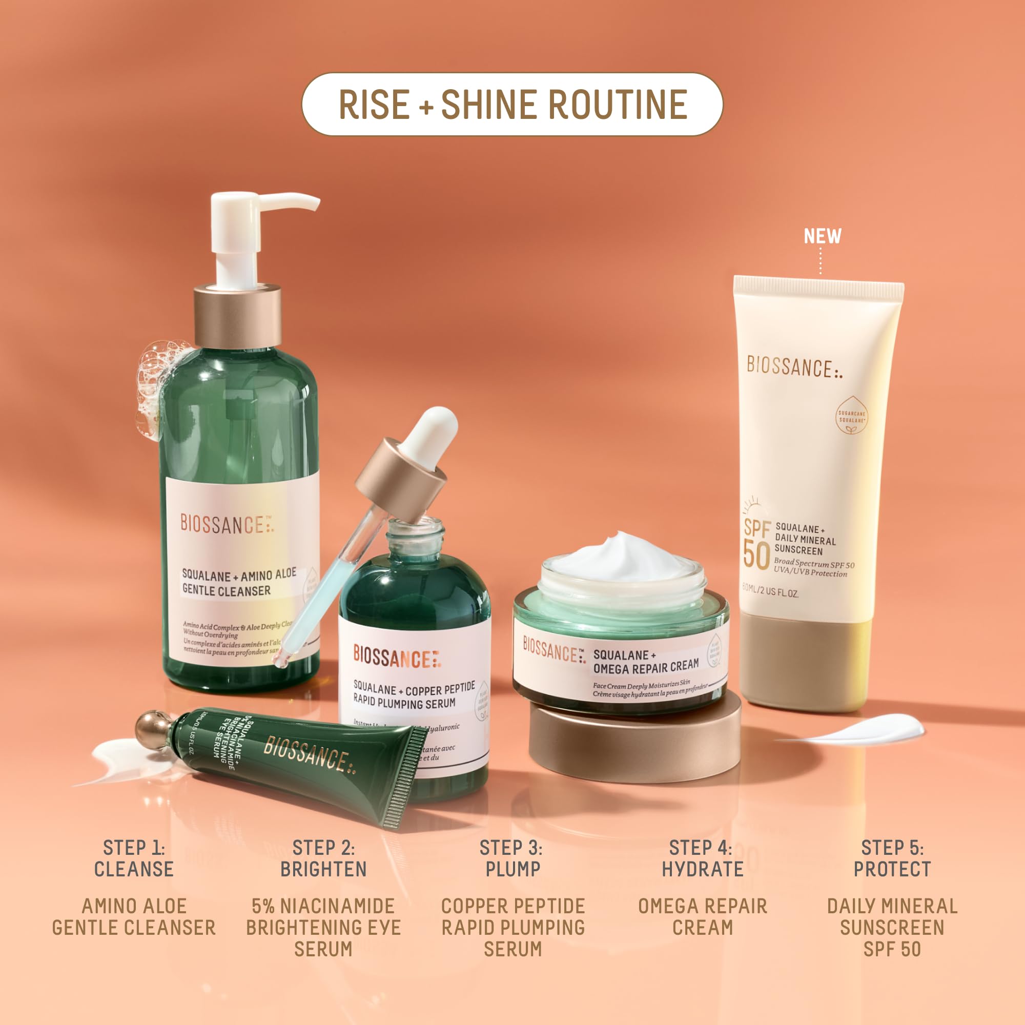 Biossance Squalane + Daily Mineral SPF 50 Sunscreen Lotion, 2 oz
