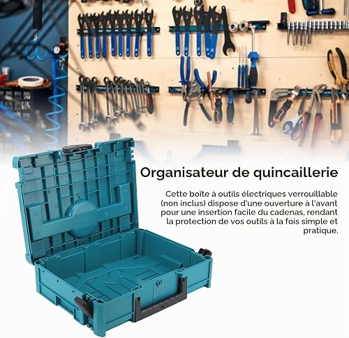 1 Pièce Caisse a Outils,Malette Outils En Plastique,De 40 Kg,Boîte à Outils Empilable,Matériel pour Outils électriques,Organisateur de Matériel,Malette Rangement - 3