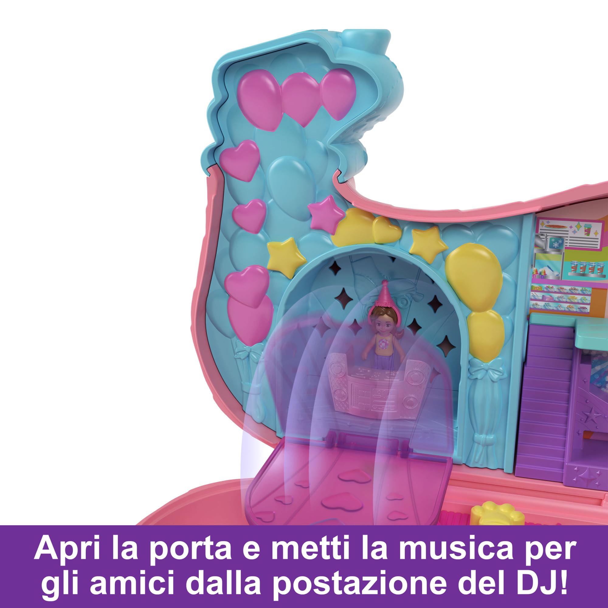 Polly Pocket - Festa dei Cuccioli, playset a forma di pignatta con 2 bambole e più di 25 accessori inclusi, giocattolo per bambini, 4+ anni, HKV54