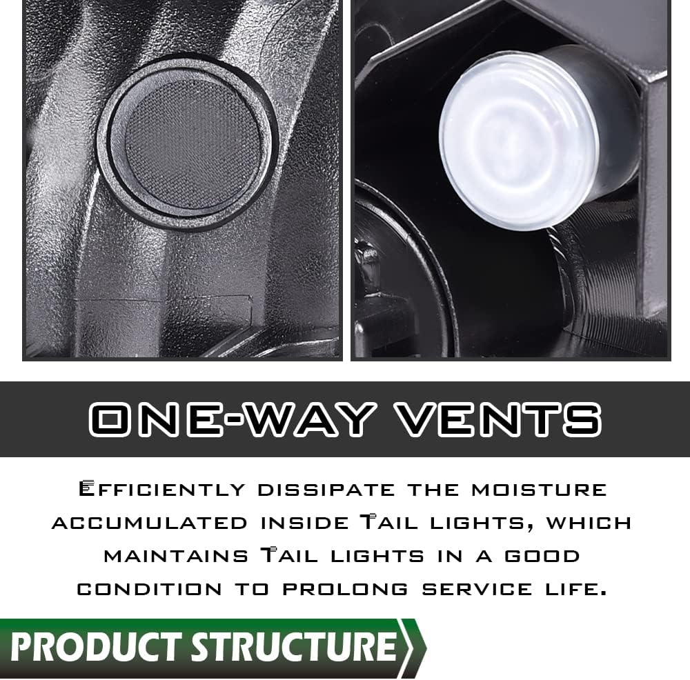 GRAND ORANGE TRD PRO Tail Light Assembly Rear Lights Brake Lamp Compatible with Toyota Tacoma 2016 2017 2018 2019 2020 2021 2022 2023 Right Red Lens Black Housing 8156004170