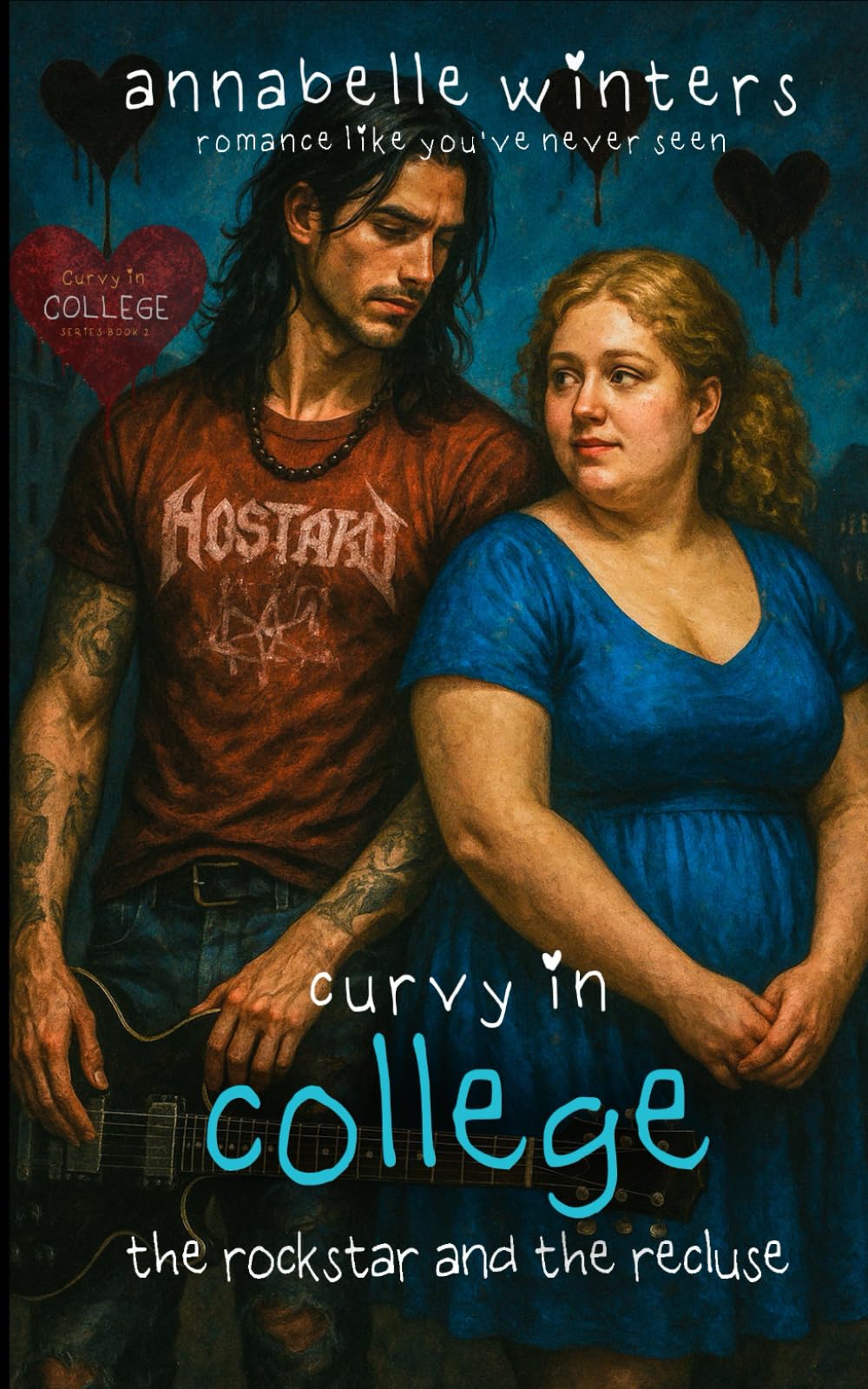 Curvy in College: The Rockstar and the Recluse (Curvy in College Instalove Romance Novellas)