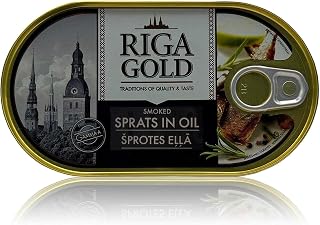 RIGA GOLD Shproti, Sprats in Oil, 190gr (Pack 3)