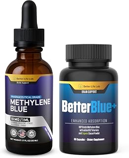 Methylene Blue Capsules & Tinctures Bundle Pack – Cognitive Support & Cellular Energy Boost