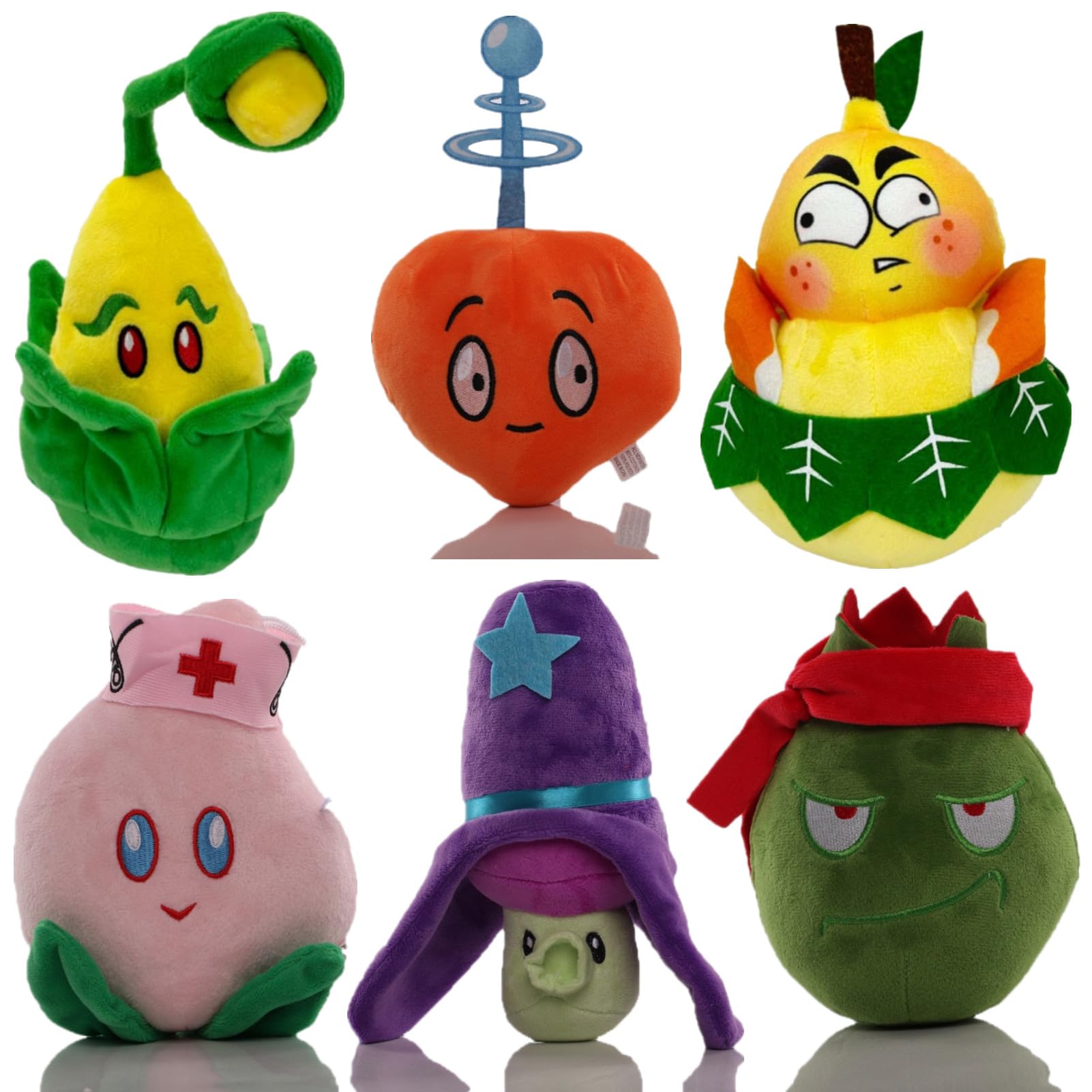 Amazon.com: JHESAO 6 PCS Plants and Zombies Plush Plants Toys PVZ