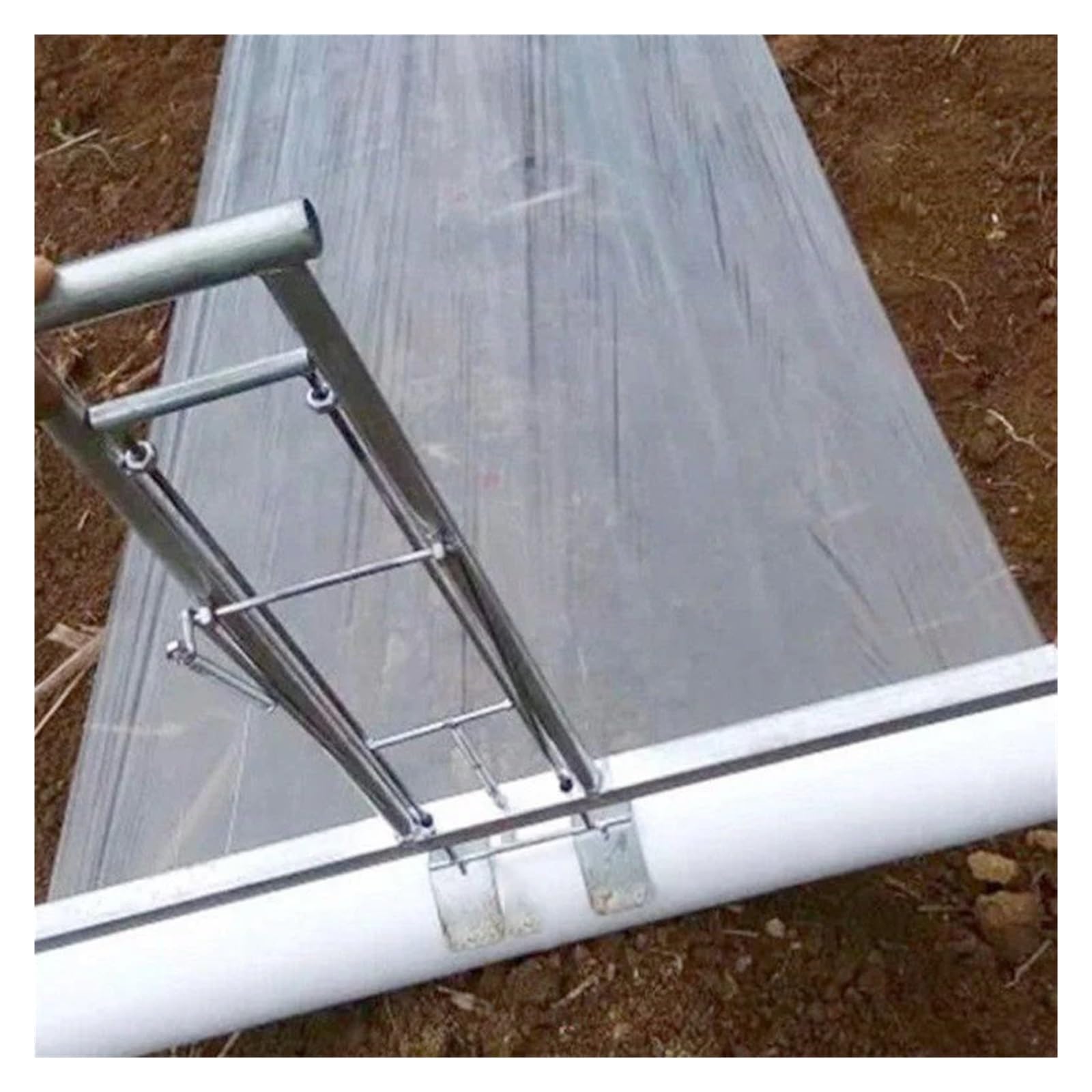 Herramienta manual agrícola de acolchado de vinilo/herramientas de cultivo de jardín con funda de revestimiento de plástico(0.6 to 0.8M)