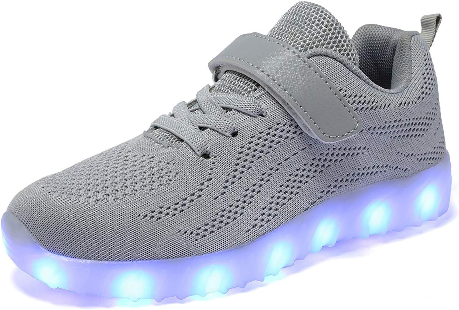 Nishiguang LED Light Up Shoes Kids Girls Boys Breathable Flashing Slip-On Sneakers (Toddler/Little Kid/Big Kid)