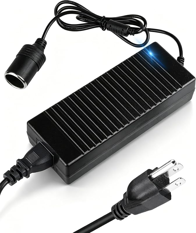 Conversor AC para DC 12 V 15 A 180 W aletbo com tomada de acendedor – 1 unidade