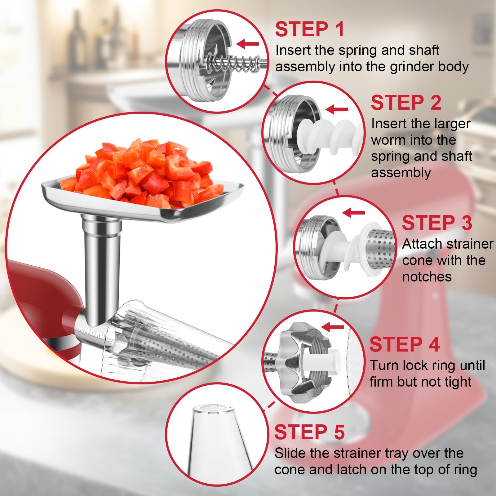Amazon.com: Fruit & Vegetable Strainer Attachment and Food