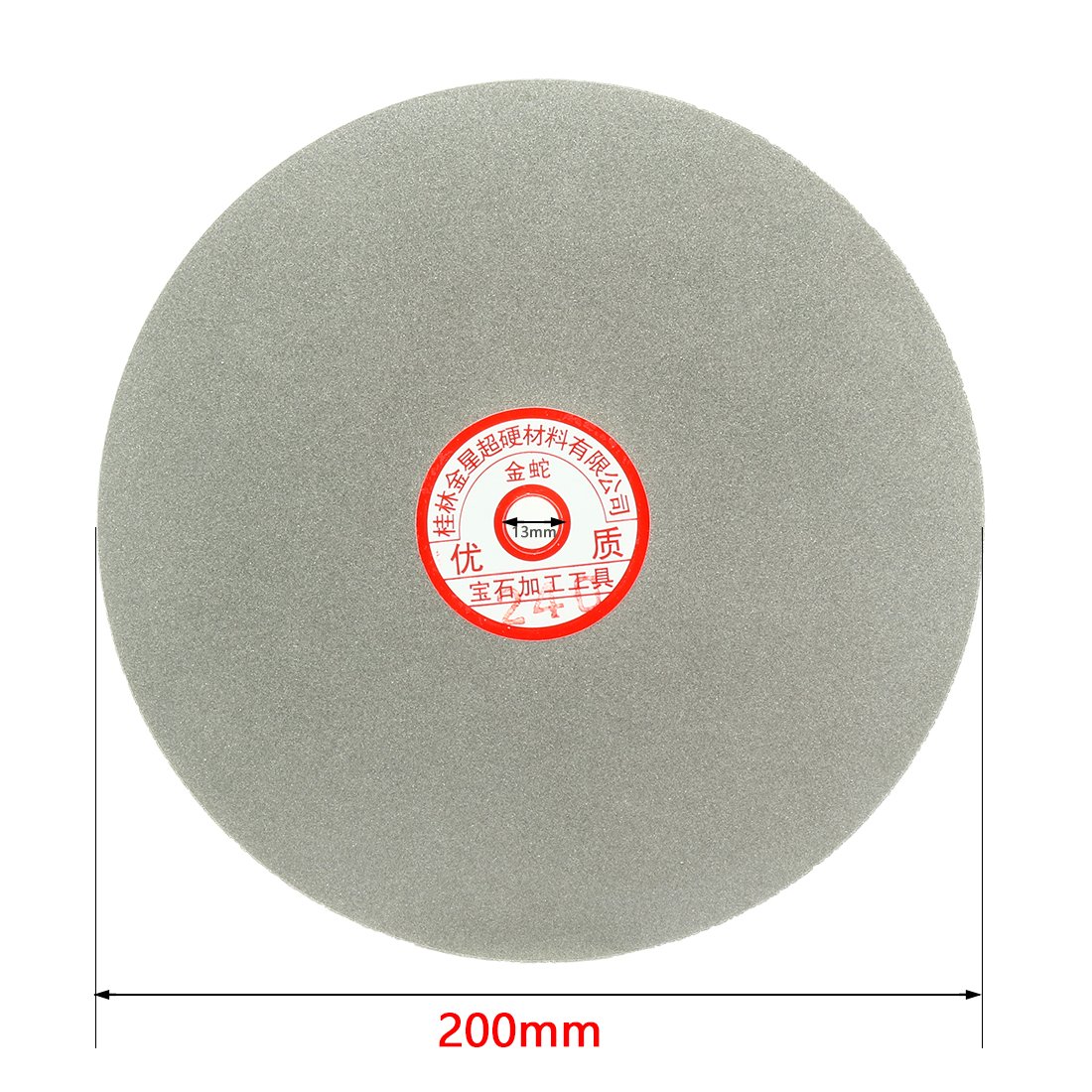 sourcing map 240 Diamantscheibe Beschichtete flache Scheibenscheibe Schleifen Schleifen 200 mm Körnung 8 Zoll