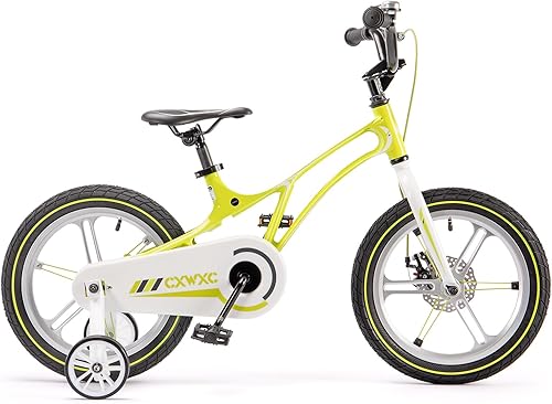 Miniatura 11 de CXWXC Bicicleta para niños de 14, 16, 18 pulgadas, bicicleta para niños y niñas de 3 a 9 años, bicicletas ligeras de una sola velocidad con rueda de
