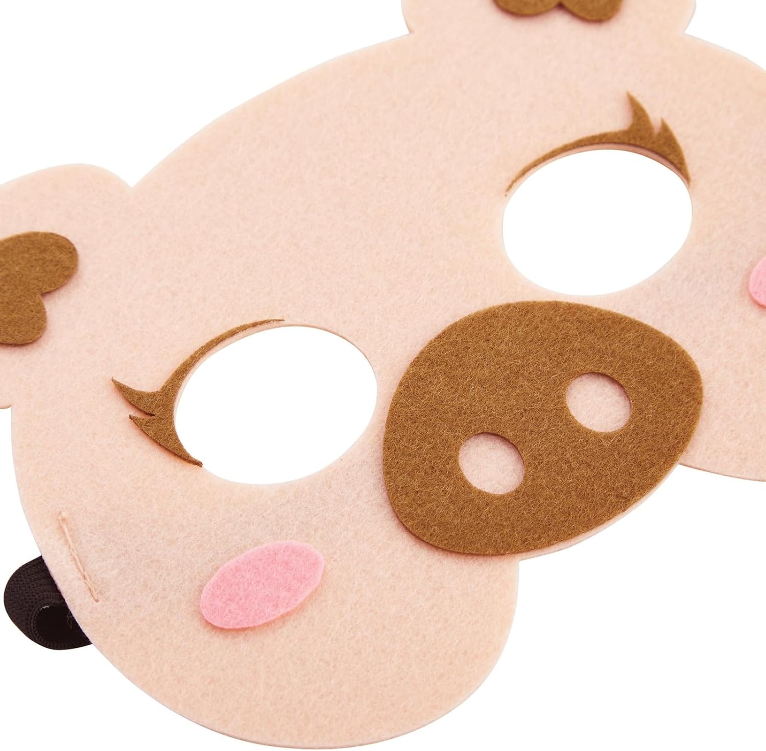 BLUE PANDA 12 Pack Felt Animal Masks for Kids, Jungle Safari Party Favors for Birthday (7x7.2 in) - Image 5