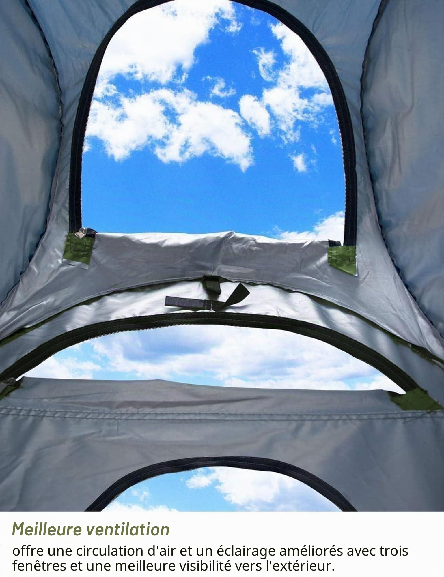 Tente de Douche 190×120×120cm/ 213×150×150cm Pop Up Tente Douche Camping Portable Toilet Cabine Douche Camping Car Tente de Douche pour Pêche Exterieur WC Plage Randonnée Bain L'extérieur