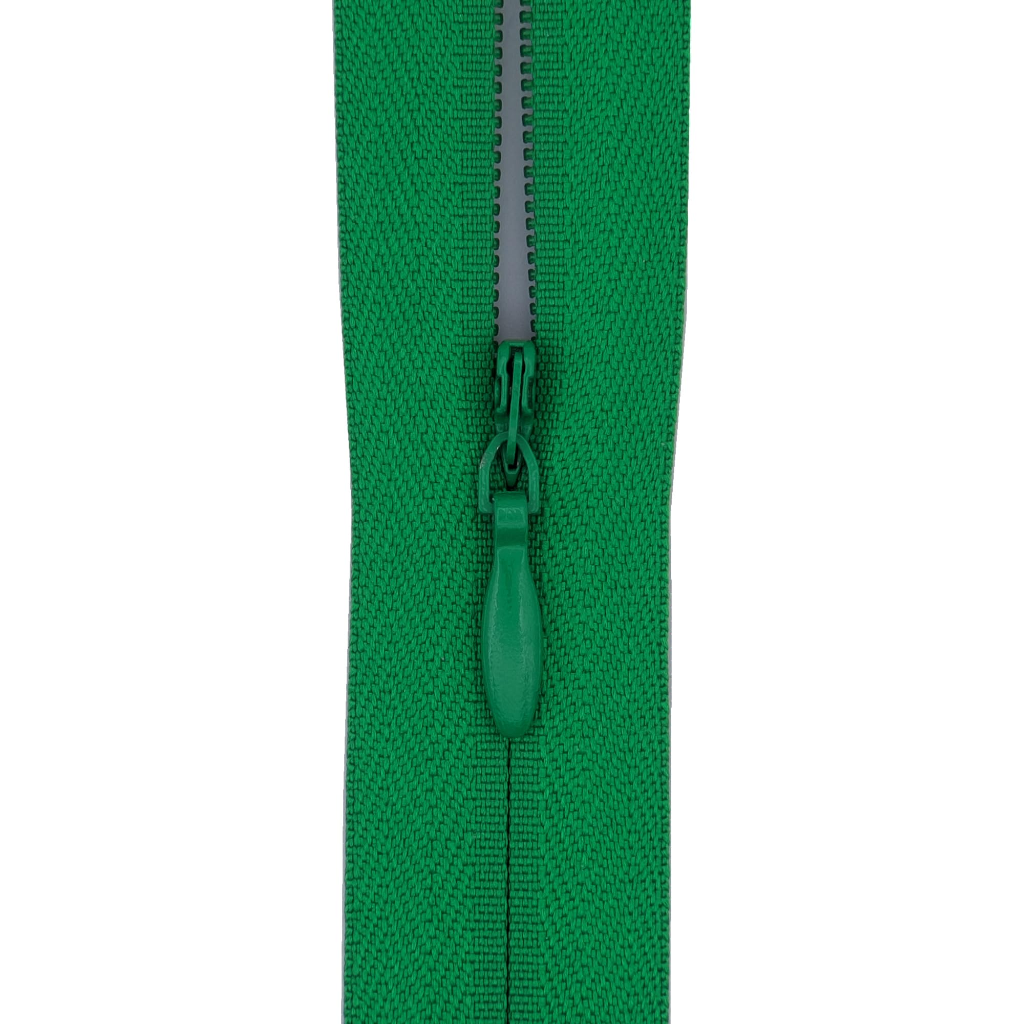 #3 Invisible Zip 22 Inch (56cm) – Close-End-with Woven Tape for Bridal Gowns, Maxi Dresses & Large Upholstery - Hidden Nylon Zips for Tailoring & Decor -5 Zips (Vivid Emerald Green)