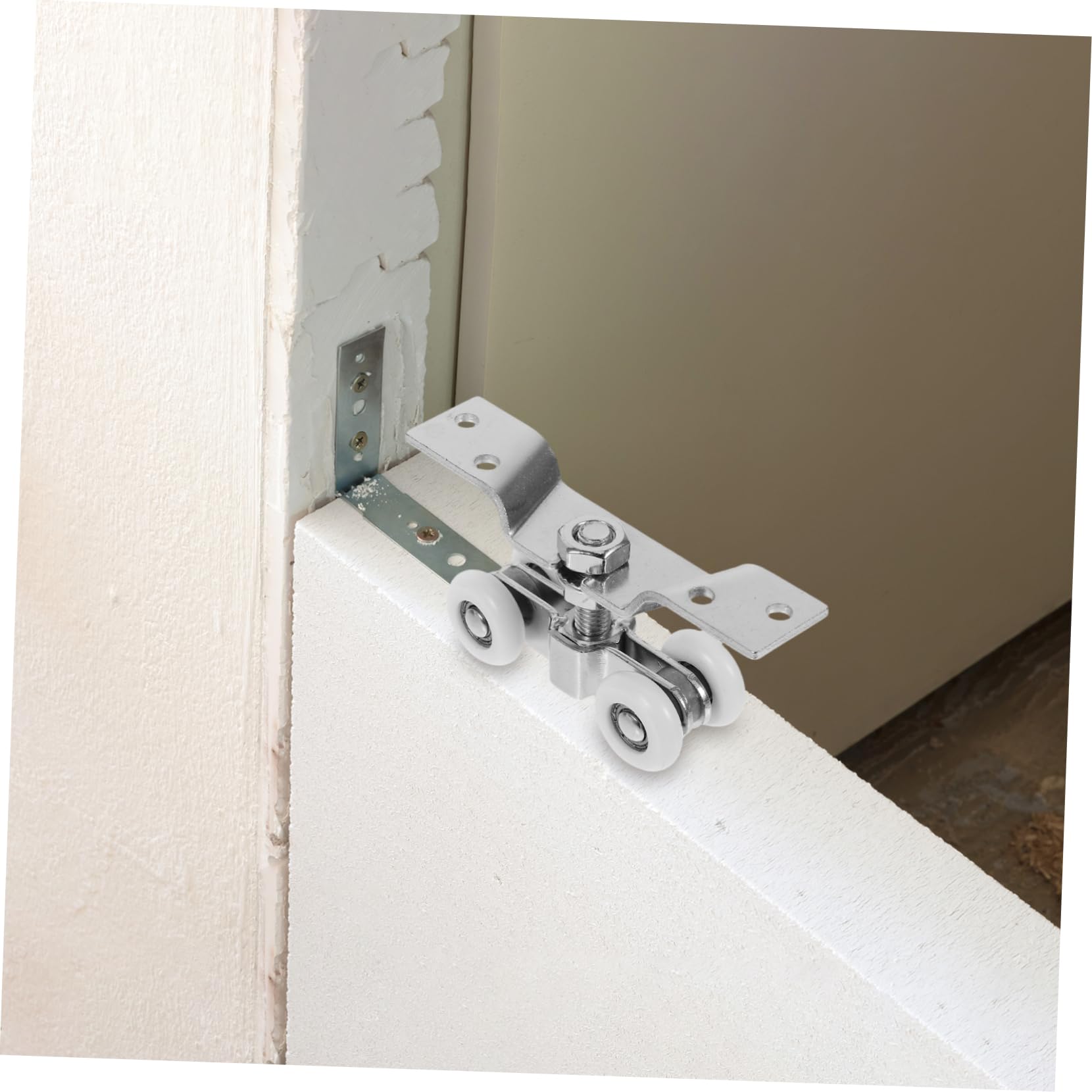 2stücke Schiebetürrollen Lager Für Kleiderschranktüren Aus Stahl Für Schiebetüren Mit Nylon Geräuschlosen Betrieb Für Gleitschienen Aus Stahl Für Innen Und Außenbereich