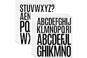 Premium 3" Adhesive Vinyl Letter Stickers (12 Sheets)