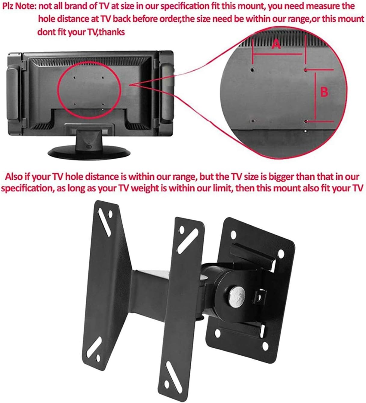 LCD Telescopic TV Type Universal Rack Bracket Bracket can be universally Adjusted Angle Back Rack wall Rack