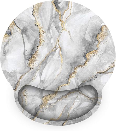 ARTSO Alfombrilla de mouse ergonómica con gel de soporte para reposamuñecas, almohadilla de goma antideslizante para computadora, computadora,