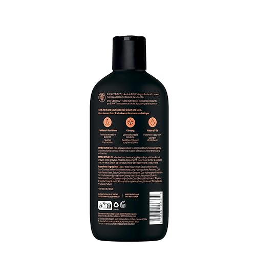 Miniatura 7 de ATTITUDE Champú y acondicionador 2 en 1 para hombre, nutritivo para cabello seco y cuero cabelludo, con pantenol y ginseng, 97% ingredientes de