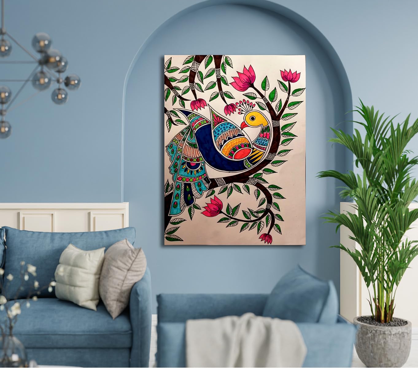 ★QUMAPON ROUGE+QUMAPON PEACOCK MKB555 - Digital Canvas Painting - Prettiest Peacock - For Your