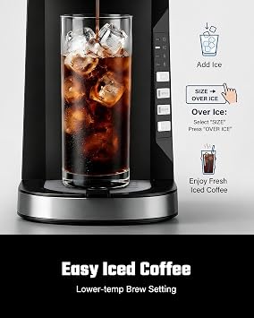 SHARDOR Mini Single Serve Coffee Maker for K-Cup Pods & Grounds, Hot & Iced