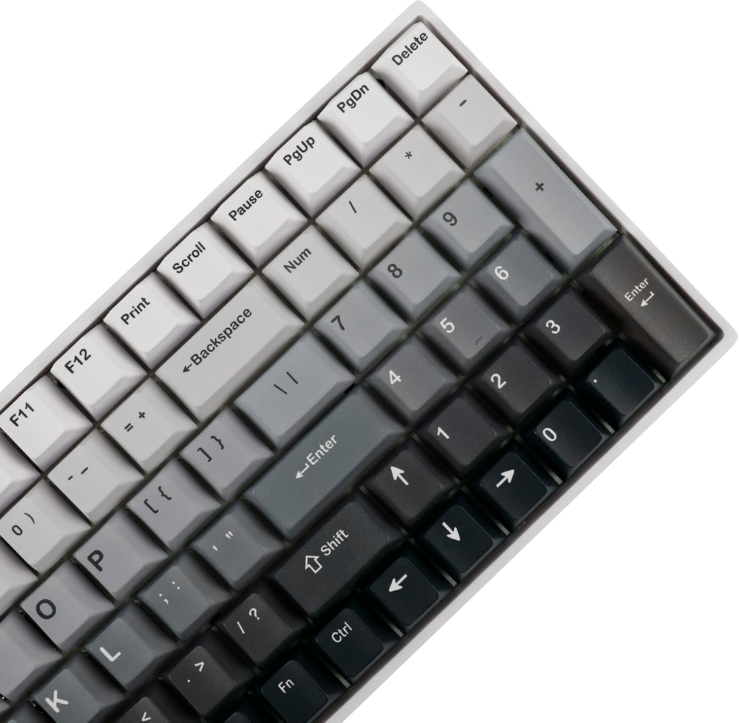127 Five Sides Gradient Dye Sub Keycaps PBT Cherry Profile Key caps for TKL 61 64 68 75 87 96 104 108 Keychron MX Keyboard