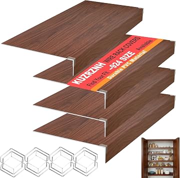 Wire Shelf Covers,24x12x3 in PVC Wire Rack Covers for Pantry