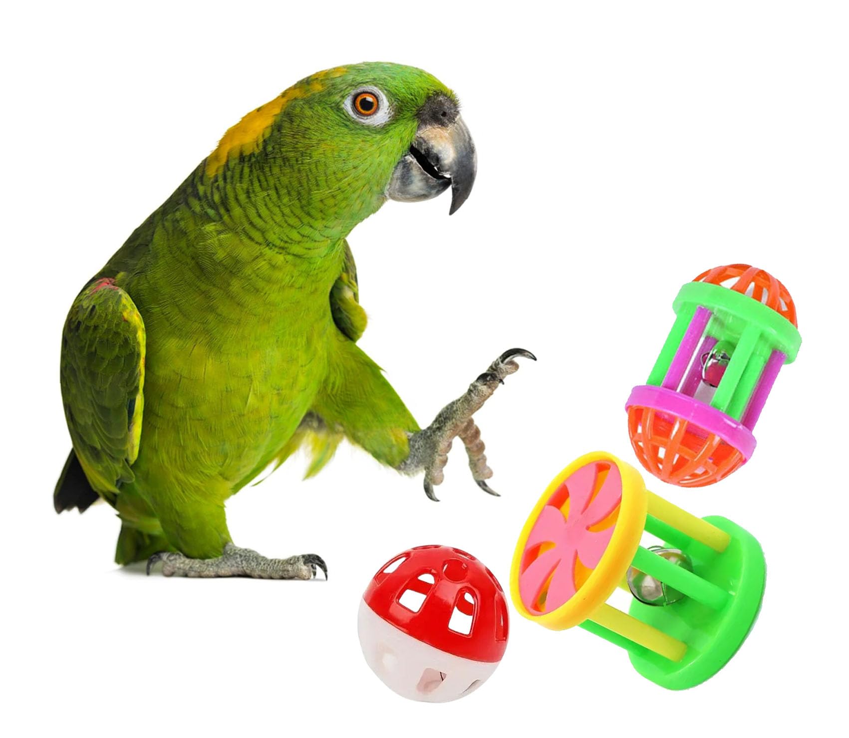 See full amazon price history chart for Pups&Pets Parrot Ball Toy, 3 Pcs Different Shape Balls Plastic Ringing Roller Toys Cylinder Shape Teasing Toys for Bird Interactive Bell Ball, Bird Toy for Cockatiel, Budgerigar, Parrots, Set of 3 Pups&Pets Parrot Ball Toy, 3 Pcs Different Shape Balls Plastic Ringing Roller Toys Cylinder Shape Teasing Toys for Bird Interactive Bell Ball, Bird Toy for Cockatiel, Budgerigar, Parrots, Set of 3 (B0D8Y9KRMT) Amazon Price History, Amazon Price Tracker