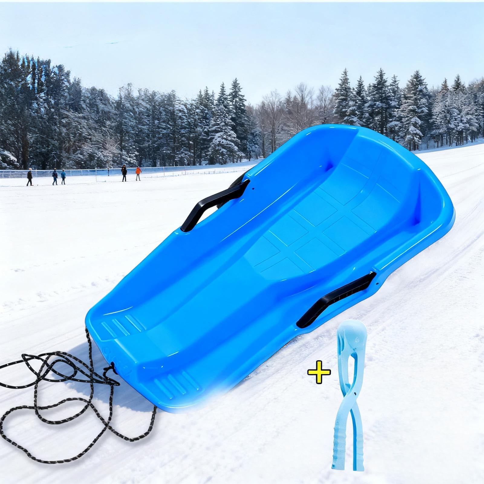 Tabla De Trineo | Equipo de Trineo Ligero,Disco para Niños Skiboard - para Playa Montañas Hielo Hierba Hombres Mujeres Niños Niñas Jóvenes Adolescentes