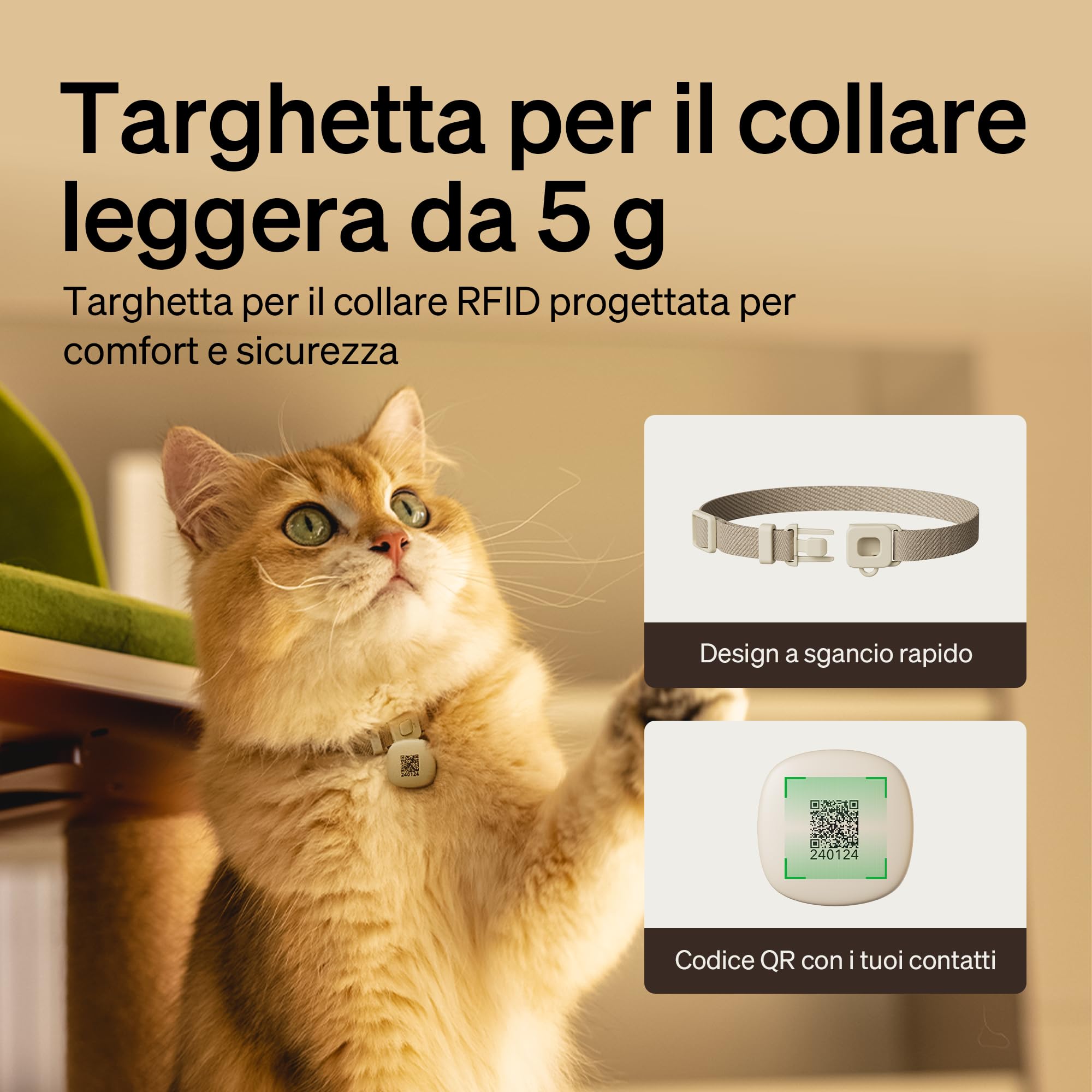 PETLIBRO Distributore automatico di cibo per gatti RFID 5G Wi-Fi, distributore automatico di cibo per gatti con sensore Collar, distributore automatico per gatti con app, 1-10 pasti, 3L, nero
