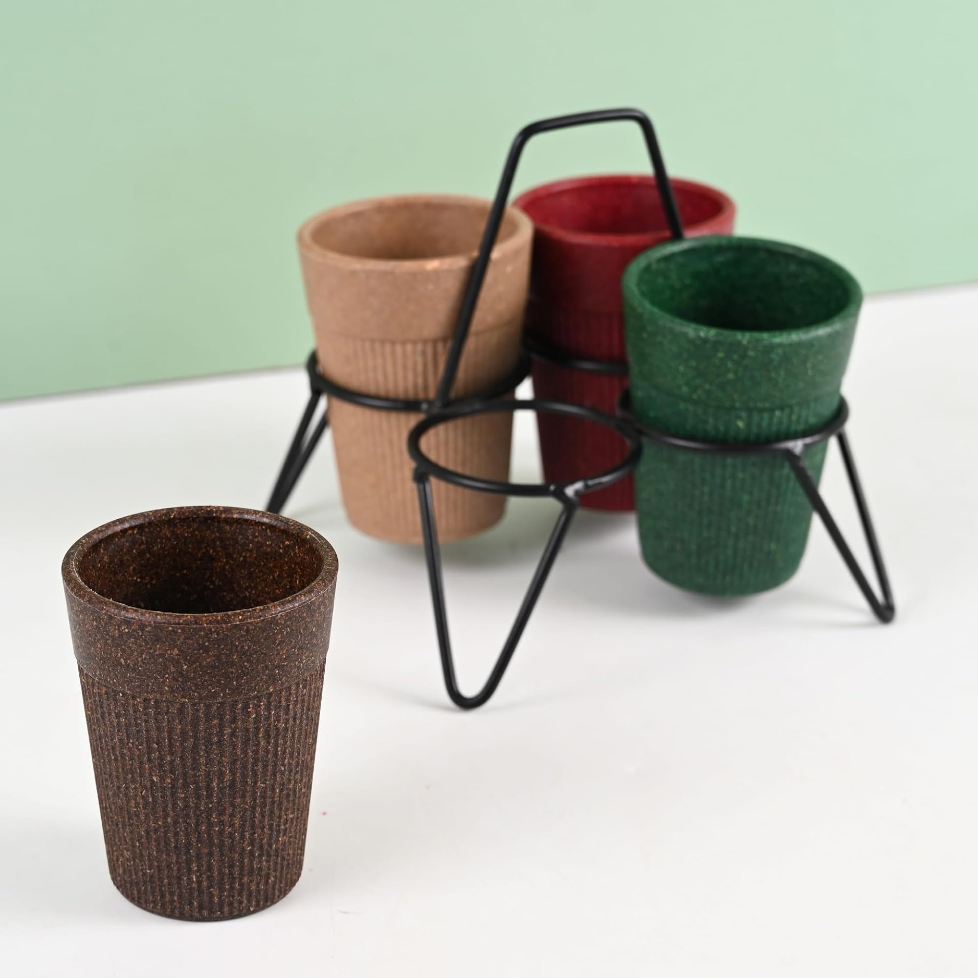 Earth-Friendly Statement Chai Cup Set of 4