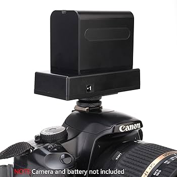 Amazon | KOERTACOO NP-F バッテリーアダプタープレート DC 7.4V