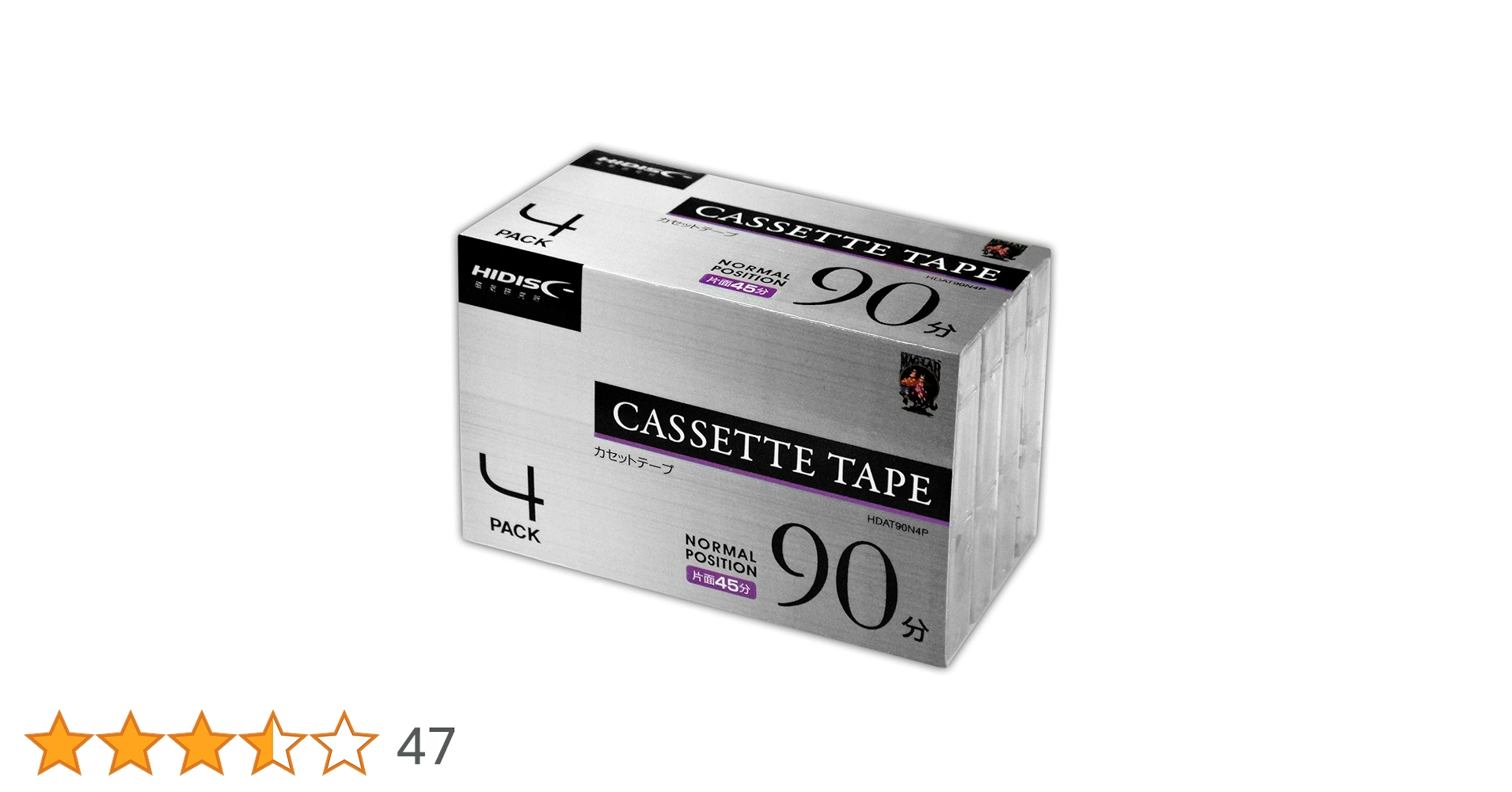 Amazon.co.jp: カセットテープ ノーマルポジション 90分 4巻