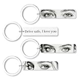 CDBUY Custom Double-Sided Keychain – Personalized Engraved Keychains with Name or Text, Customized Gifts for Women Men
