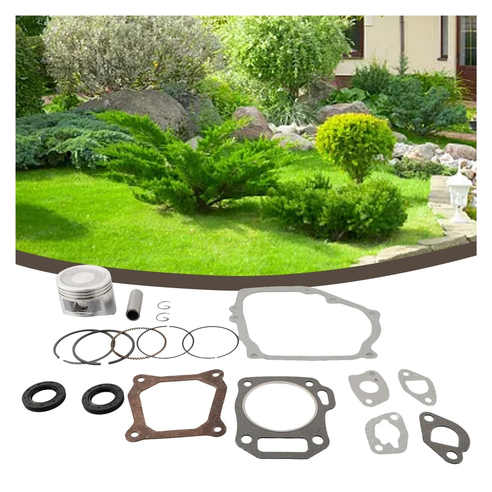 Kit cilindro pistone per decespugliatore Per Ho&nd&a GX160 GX200 168F Kit di ricostruzione guarnizione anello pistone paraolio decespugliatore generatore a benzina a quattro tempi