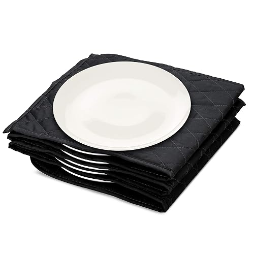 Navaris Electric Plate Warmer 10 Plate Pockets Black