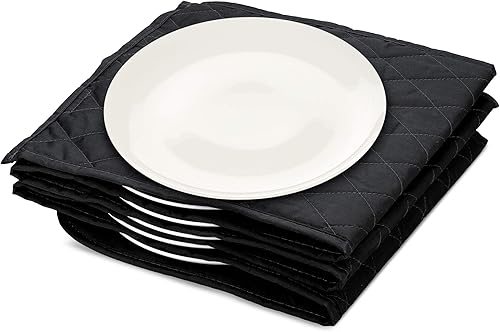 Navaris Calentador Eléctrico de Platos - 10 Bolsillos de Calentamiento de Manta para Platos de Cena a 165 Grados en 10 Minutos - Diseño Plegable