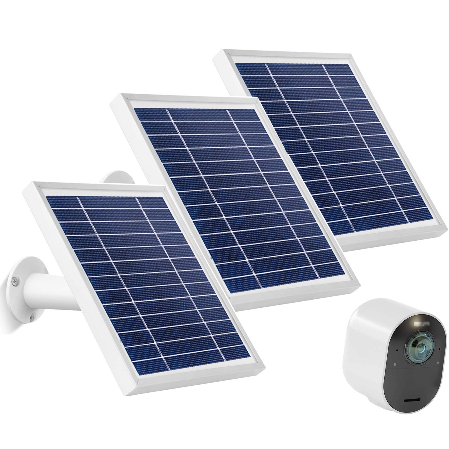 Uogw 3W 6V Solar Panel Charge for Arlo Pro3/ Arlo Ultra/Ultra 2/Arlo Pro 4, with 11ft Waterproof Magnetic Power Cable, Adj...