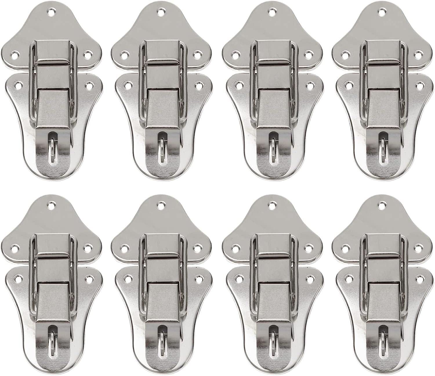 Boucles à bec de canard et loquets à pince à bascule pour boîte en bois - Lot de 8 fermoirs