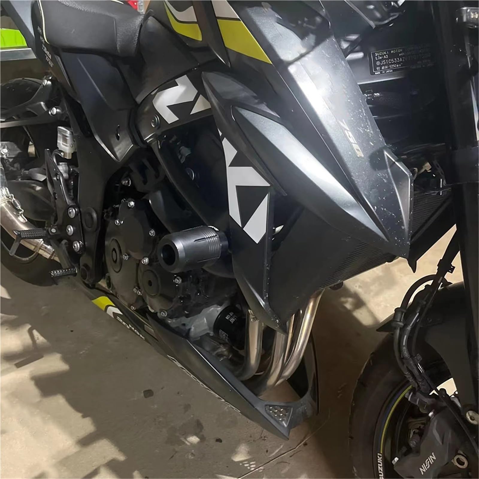 Zabezpieczenie przed upadkiem Suwaki Ramy Motocykla Zabezpieczenie Przed Upadkiem Suwak Wydechu Do SUZUKI GSX-S 750 GSXS 1000 950 GSXS750 GSR 600 400 Uaktualnij akcesoria(Frame Sliders-Gold)