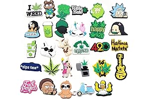 Amusing Cartoon Charms for Stylish Crocs and Weed Bracelets