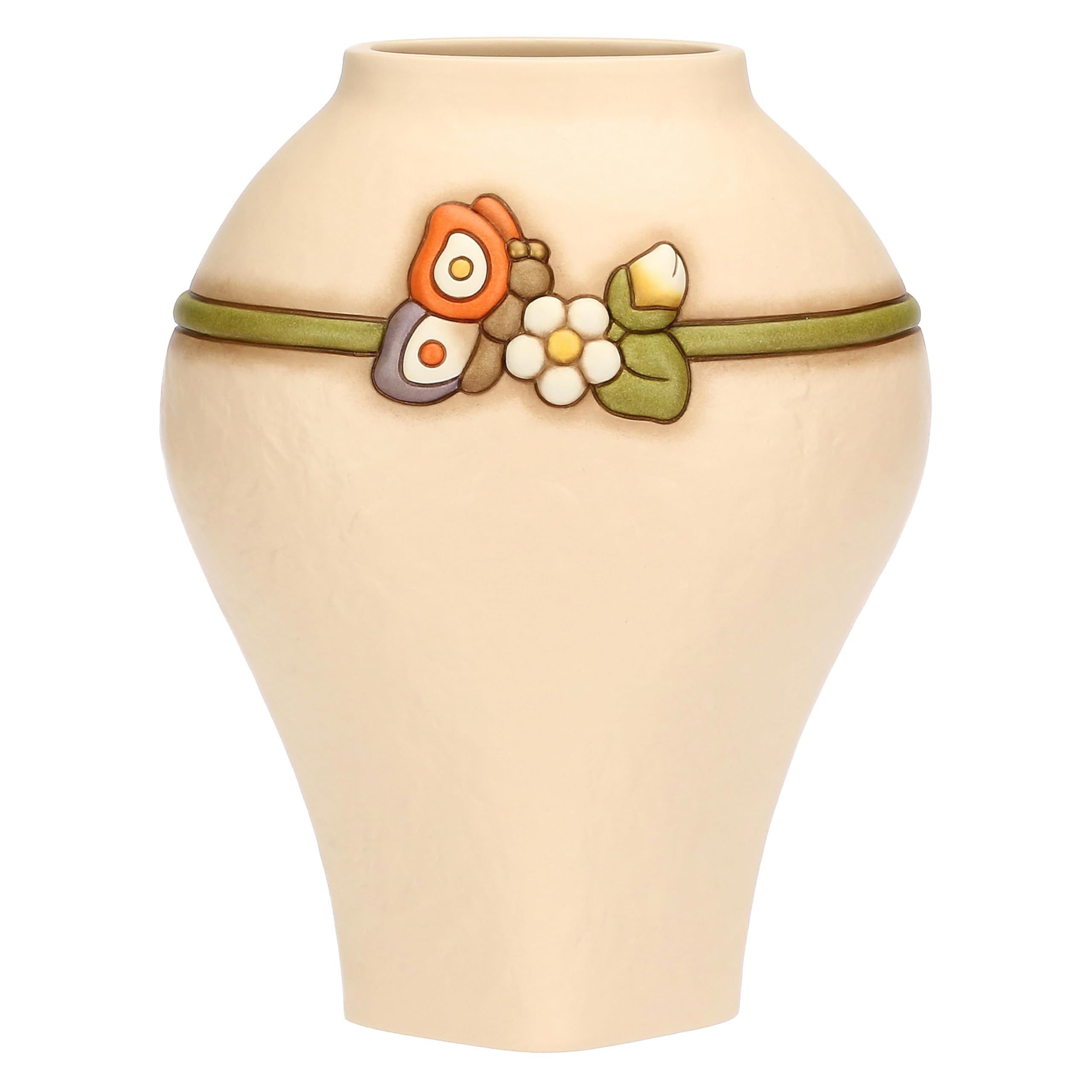 THUN Country Bloom Large Ceramic Butterfly Vase, 20.3 x 14.8 x 26.2 cm