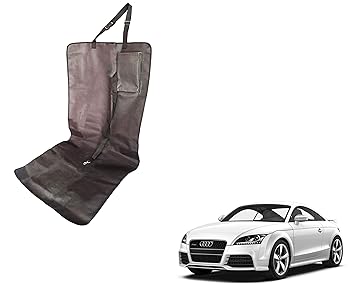 WolkomHome Waterproof Pet Dog cat Puppy Car Seat Protector pet Cover with Pocket & Dog Harness for Audi TT
