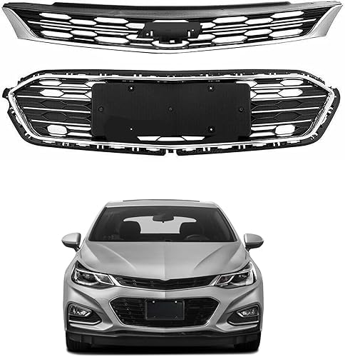 Parachoques delantero Parachoques Superior Parrilla Media Inferior Rejilla Reemplazo para 2016 2017 2018 Cruze Parachoques delantero Parachoques Superior Parrilla Media Inferior Rejilla Reemplazo para 2016 2017 2018 Cruze