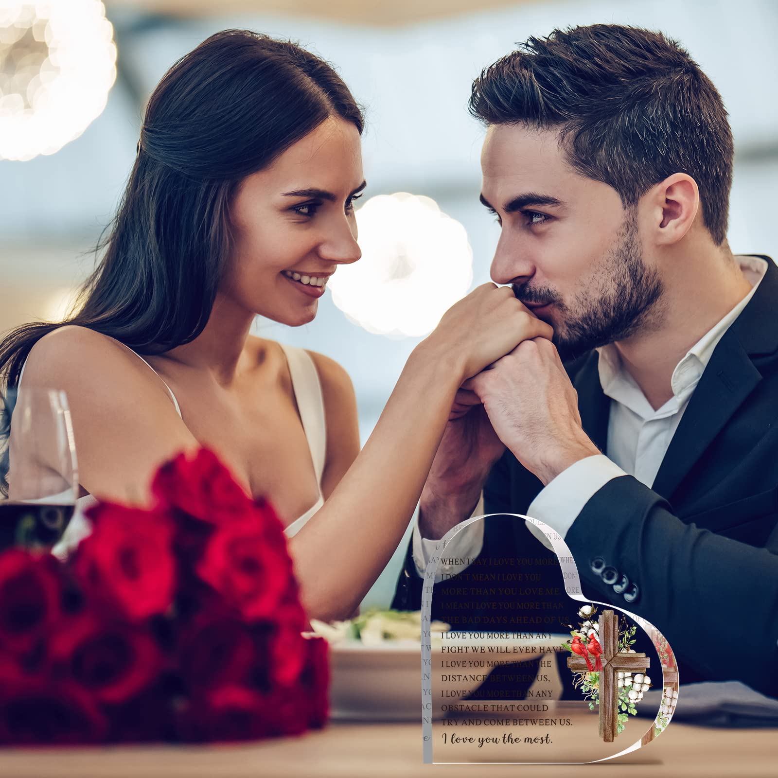 Briefbeschwerer Aus Acryl 'To My Man' – Geschenk Für Ehemann, Freund, Jahrestag & Valentinstag
