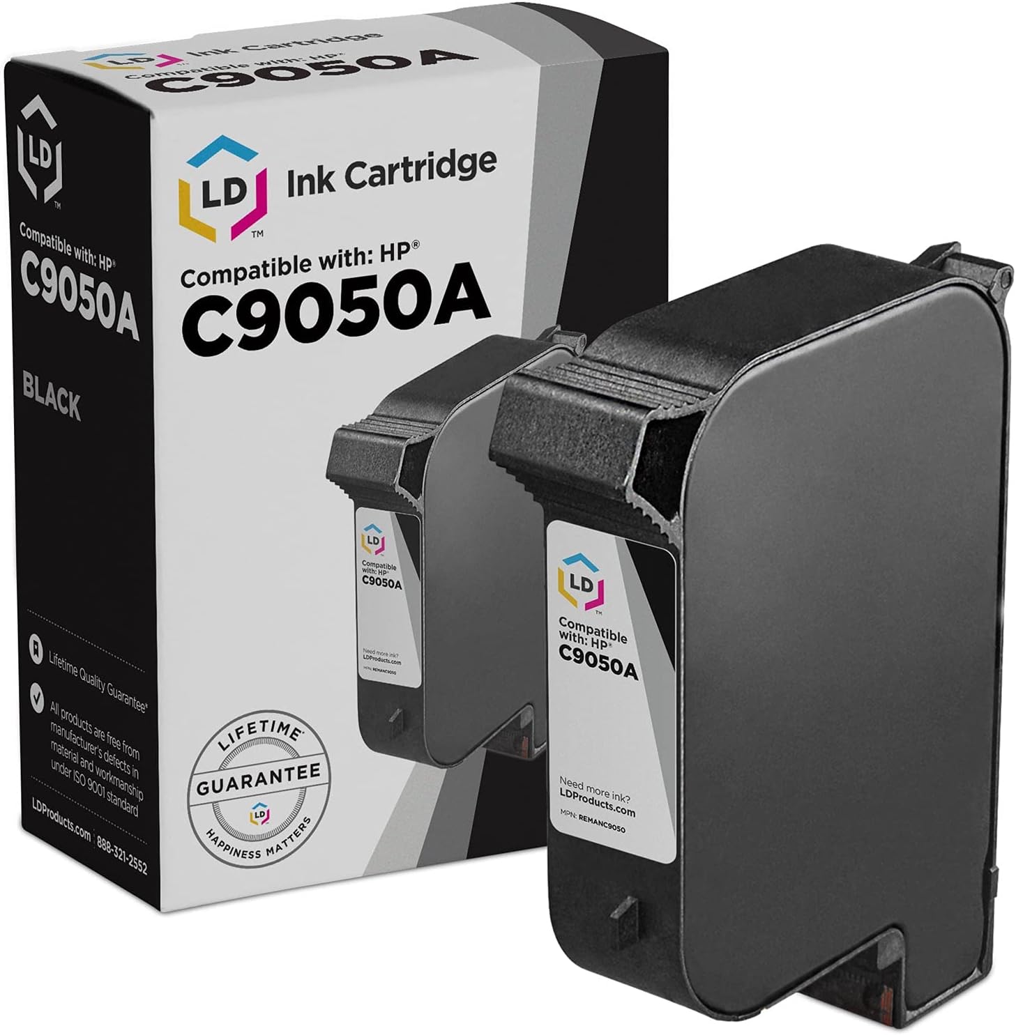 LD Products Remanufactured Ink Cartridge Replacement for HP C9050A (Aqueous Black) Compatible w AstroJet 1000 1000P 2650P 2800 2800P 300P 3600P 3800 3800P 500P IB9000 Image Blaster Imaging System II
