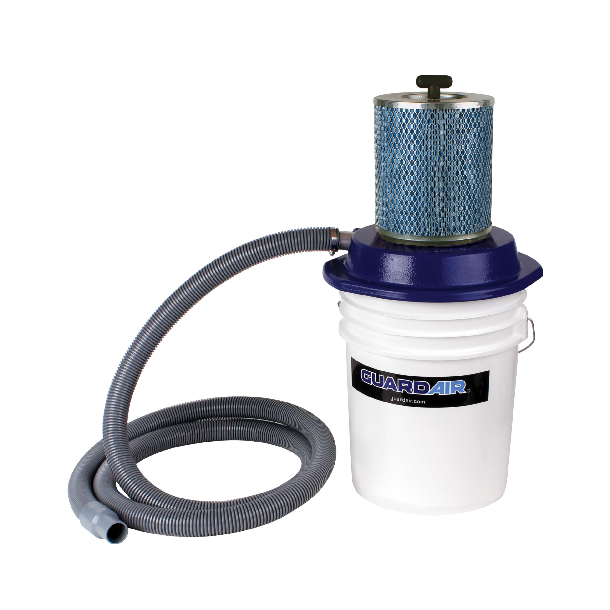 Guardair1520 Contain-It Kit - 5-Gallon Storage Accessory for Metal Chips, Durable Plastic Container w/Cast Iron Lid, 10-Micron Filter Filter Bag