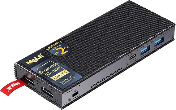 MeLE Business-Grade PCG02 Pro N100 Fanless Mini PC Stick 8GB 128GB Win11