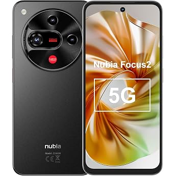 nubia Focus 2 5G Smartphone, 6.7 Inch HD+ Hole Display, 108MP Main Camera, 8GB RAM + 256GB Memory, 5000mAh Battery, Mobile Ph